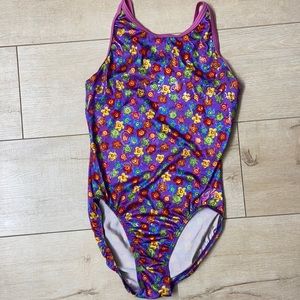 AL Multicolor Flower GK Gymnastics Leotard